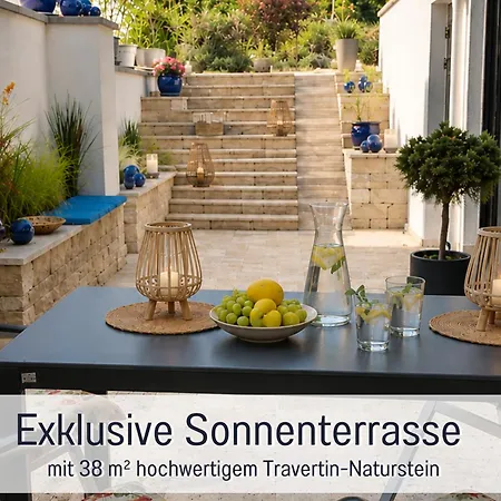 Perle Am Teich Ist Ihre Exklusive Mit Klimaanlage Und Grosser Terrasse Im Harz Apartman Ballenstedt